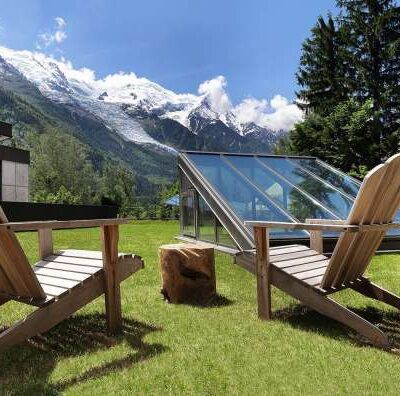 Véranda aluminium - Hôtel - Chamonix France