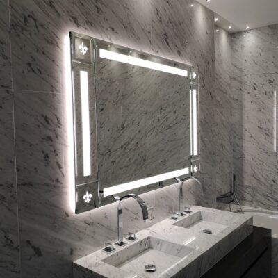 Miroir lumineux - Résidence privée - Mies Suisse